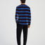 Pijama Hombre Invierno Terciopelo Rayas - Azul 5748_38