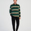 Pijama Hombre Invierno Terciopelo Rayas - Verde 5749_46
