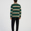 Pijama Hombre Invierno Terciopelo Rayas - Verde 5749_46