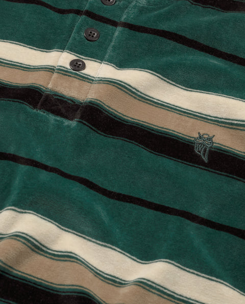 Pijama Hombre Invierno Terciopelo Rayas - Verde 5749_46
