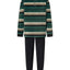 Pijama Hombre Invierno Terciopelo Rayas - Verde 5749_46