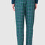 8814 - Premium Flannel Checked Long Trousers - Green