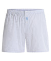 Boxershorts Herren Baumwolle Gewebt Bedruckt - Hellblau 6320_30 - Größe 48 (L) / Blau / 100 % Baumwolle