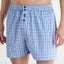 Calzoncillo Bóxer Hombre Algodón Tela Cuadros - Azul 6325_37