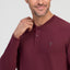 Camiseta Pijama Hombre Manga Larga Tapeta Algodón Lisa - Rojo 7536_90