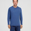 Camiseta Pijama Hombre Manga Larga Tapeta Algodón Lisa - Azul 7537_36
