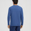 Camiseta Pijama Hombre Manga Larga Tapeta Algodón Lisa - Azul 7537_36