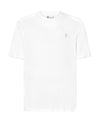 Pyjamashirt Herren Kurzarm Rundhals Baumwolle Einfarbig - Weiß 7630_01 - Größe 4 (L) / Weiß / 100 % Baumwolle