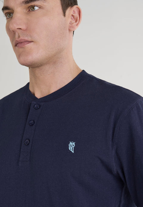   Camiseta Pijama Hombre Manga Corta Tapeta Algodón Lisa - Marino 7635_39 - 3718137 - https://www.elbuhonocturno.com/  