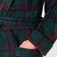 Premium Printed Winter Fleece Men's Robe - Green 0604_46