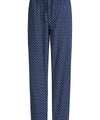 Pantaloni Pigiama Uomo Lungo Cotone Popeline Stampati - Blu 8301_39 - Taglia 4 (L) / Blu / 100% cotone