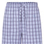 Men's Short Pajama Pants in Checked Poplin - Blue 8542_30