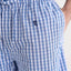   Pantalón Pijama Hombre Corto Popelín Cuadros - Azul 8548_36 - 90240080 - https://www.elbuhonocturno.com/  