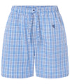 Pantaloni Pijama Bărbați Scurte Popelín Carouri - Albastru 8549_37 - Mărimea 3 (M) / Albastru / 100% bumbac