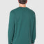 7523 - Long Sleeve Knit T-shirt with Smooth Placket - Green