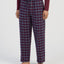 Pantalón Pijama Hombre Invierno Premium Algodón Franela Cuadros - Rojo 8892_90