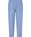 Pyjamasbukse Mann Lang Bomull Popelín Striper - Blå 8917_36 - Størrelse 5 (XL) / Blå / 100 % bomull