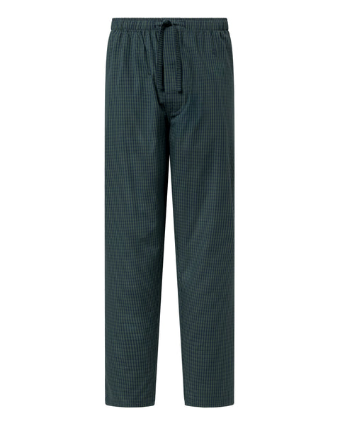 Pantalón Pijama Hombre Largo Algodón Popelín Cuadros - Verde 8924_46