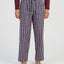 Pantalón Pijama Hombre Largo Algodón Popelín Cuadros - Rojo 8925_90