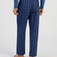 Pantalón Pijama Hombre Largo Algodón Popelín Cuadros - Azul 8926_38