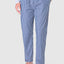 8915 - Long Checked Poplin Trousers - Blue Red
