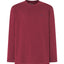 7525 - Long Sleeve Knit T-shirt with Smooth Placket - Garnet