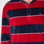 5733 - Striped Velvet Long Man Pajama - Navy Red