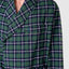 Men's Winter Premium Flannel Plaid Robe - Green 0804_44