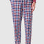 Men's Long Winter Checked Flannel Pajama Pants - Red 8815_90