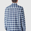 0400 - Men's Flannel Shirt with Pocket Double Combed Cotton - Blue