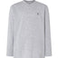 7524 - Long Sleeve Knit T-shirt with Smooth Placket - Gray