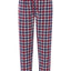 8815 - Long Premium Flannel Checked Trousers - Garnet