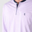 Premium Long Men's Pajamas with Piqué Knit Placket - Pink 5104_91