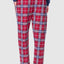 8817 - Premium Flannel Checked Long Trousers - Red