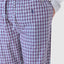 8914 - Long Checked Poplin Trousers - Red White