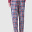 Men's Long Winter Checked Flannel Pajama Pants - Red 8815_90