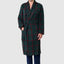 Premium Printed Winter Fleece Men's Robe - Green 0604_46