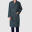 Men's Winter Premium Flannel Plaid Robe - Green 0804_44