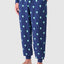 8513 - Pantaloni lunghi in maglia stampati - Blu scuro
