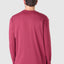 7525 - Long Sleeve Knit T-shirt with Smooth Placket - Garnet