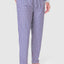 Men's Long Checked Poplin Pajama Pants - Red 8914_94
