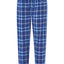 Men's Long Winter Checked Flannel Pajama Pants - Blue 8816_37