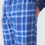 Men's Long Winter Checked Flannel Pajama Pants - Blue 8816_37