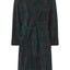 0604 - Men's Winter Fleece Coat Premium Printed Polyester - Bottle Green