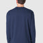 7522 - Long Sleeve Knit T-shirt with Smooth Placket - Navy