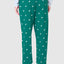 8511 - Long Printed Knitted Trousers - Green