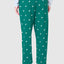 Men's Long Printed Knit Pajama Pants - Green 8511_46