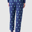 Men's Long Printed Knit Pajama Pants - Blue 8513_39