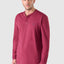 7525 - Long Sleeve Knit T-shirt with Smooth Placket - Garnet