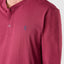 7525 - Long Sleeve Knit T-shirt with Smooth Placket - Garnet